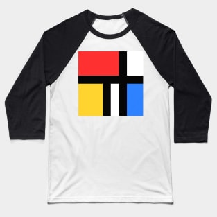 Mondrian colors Baseball T-Shirt